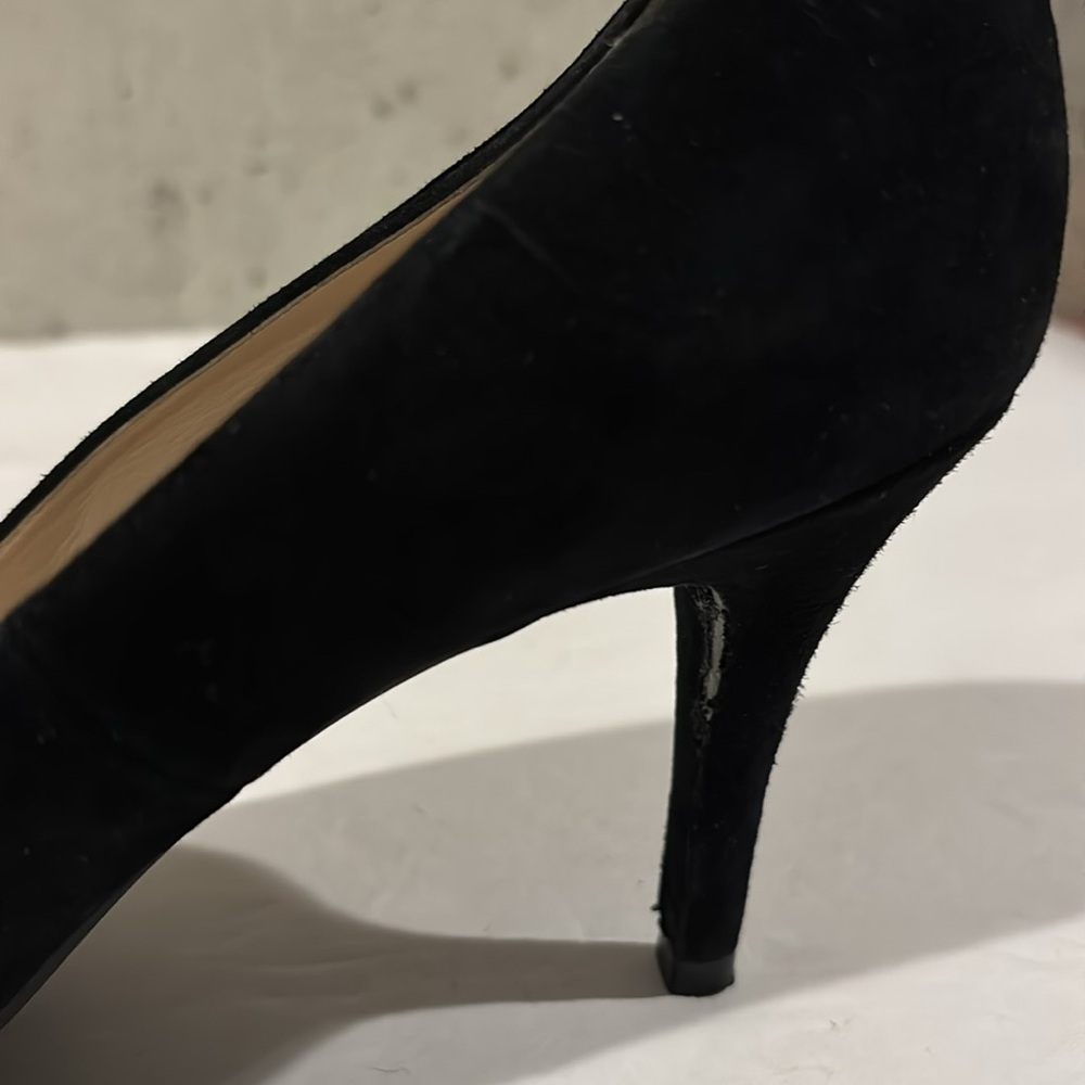 Cole Haan Black Suede Juliana Pointed Toe Pumps - Size 11B - Picture 9 of 9